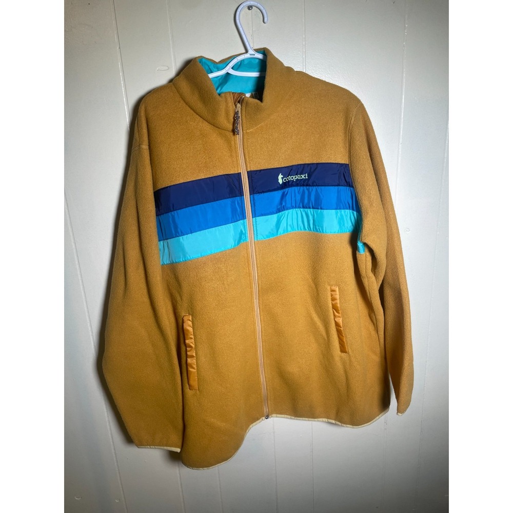 Cotopaxi Teca Fleece Long Sleeve Outdoor Full-Zip Jacket Mustard Yellow Mens 2X
